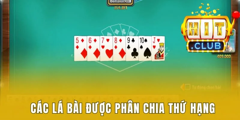 Học Cách Đánh Bài Tiến Lên Luôn Thắng Từ Các Chuyên Gia 1 Các lá bài phân chia rõ ràng theo thứ hạng