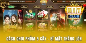 cách chơi phỏm 9 cây