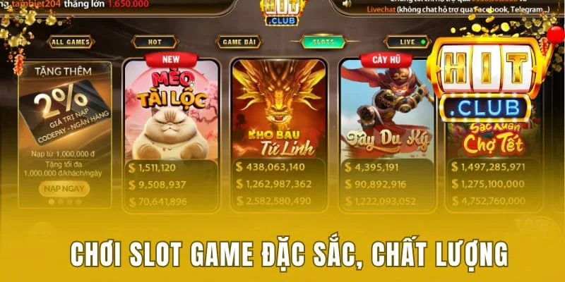 Hitclub Dentist - Khám Phá Sân Chơi Gây Sốt Châu Á Trong Năm 2025 11 Chơi slot game đặc sắc, chất lượng