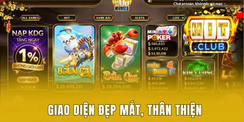 Hitclub Dentist - Khám Phá Sân Chơi Gây Sốt Châu Á Trong Năm 2025 5 Giao diện thu hút, thân thiện và dễ dùng