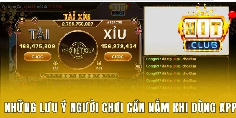 Những lưu ý mà người chơi cần nắm khi dùng app 